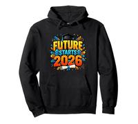 El Futuro Comienza la Clase de graduación de diseño 2026 Sudadera con Capucha