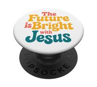 El Futuro es Brillante con Jesús PopSockets PopGrip Adhesivo