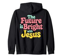 El futuro es brillante con Jesús Sudadera con Capucha