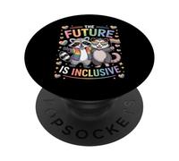 El futuro es inclusivo LGBTQ Progreso Orgullo Igualdad Gay PopSockets PopGrip Adhesivo