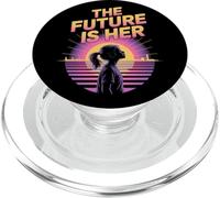 El Futuro es su empoderamiento de Las Mujeres Igualdad de Las Mujeres PopSockets PopGrip para MagSafe