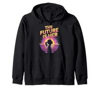 El Futuro es su empoderamiento de Las Mujeres Igualdad de Las Mujeres Sudadera con Capucha