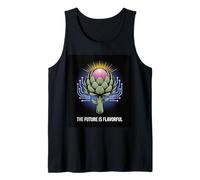 El Futuro es un Sabroso diseño de alcachofas - Neon Tech Camiseta sin Mangas