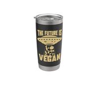 El futuro es una dieta vegana basada en plantas Dieta vegana vegetariana Vaso térmico de acero inoxidable de doble pared