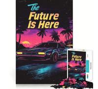 El Futuro está aquí Rompecabezas de 1000 Piezas para Adultos Juguete de lógica Mental Diversión Tranquila Corte Firme Regalo Ideal 38x52cm