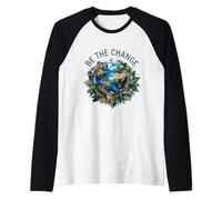 El Futuro está en Tus Manos: Be The Change Camiseta Manga Raglan