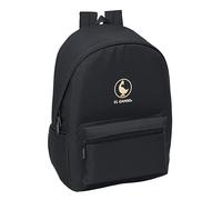 Safta EL GANSO BASICS ANTRACITA - Mochila para Portátil 15.6" y USB, Ideal para Jóvenes de Diferentes Edades, Tejido Reciclado, Cómoda y Versátil, Calidad y Resistencia, 31x18x44 cm