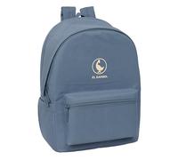 EL GANSO BASICS AZUL AZAFATA - Mochila para Portátil 15.6" y USB, Ideal para Jóvenes de Diferentes Edades, Tejido Reciclado, Cómoda y Versátil, Calidad y Resistencia, 31x18x44 cm