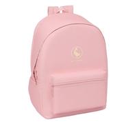 Safta EL GANSO BASICS ROSA - Mochila para Portátil 15.6" y USB, Ideal para Jóvenes de Diferentes Edades, Tejido Reciclado, Cómoda y Versátil, Calidad y Resistencia, 31x18x44 cm