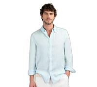 El Ganso Camisa Lino Garment Dyed Aguamarina