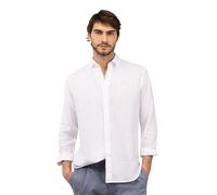 El Ganso Camisa Lino Garment Dyed Button Down Blanco