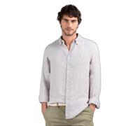 El Ganso Camisa Lino Garment Dyed Gris