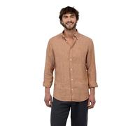 El Ganso Camisa Lino Yale Button Down Burgundy Naranja