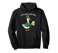 El Ganso del día de San Patricio se volverá un Poco Tonto Sudadera con Capucha