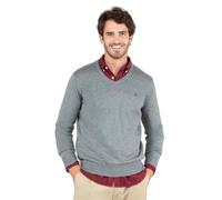 El Ganso Jersey Cuello Pico Coderas Gris Claro
