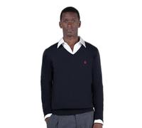 El Ganso Jersey Cuello Pico Coderas Negro