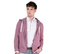 El Ganso Sudadera Zipper Garment Dyed Berenjena