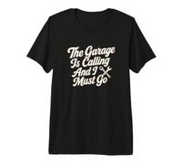 El Garaje está Llamando a un mecánico de reparación de automóviles Camiseta Premium