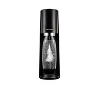 El gasificador de agua SodaStream Terra negro incluye un cilindro de CO₂ para preparar hasta 60 litros de agua con gas, además de una botella de 1 litro apta para el lavavajillas