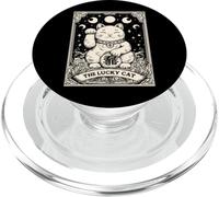 El Gato de la Suerte Maneki Neko Tarot japonés Luna Bruja PopSockets PopGrip para MagSafe