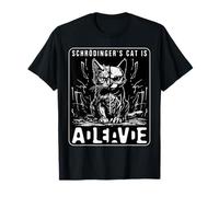 El gato de Schrodinger Muerto y vivo Mecánica Cuántica Física Camiseta