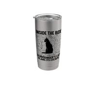 El gato de Schrodinger planea su fuga Vaso térmico de acero inoxidable de doble pared