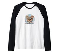El Gato de Schrodinger Vivo o Muerto - Humor de paradoja cuántica Camiseta Manga Raglan