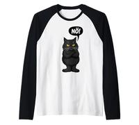 El Gato Dice nö Significa Que no Dicho contra Todo Anti-Meinung Camiseta Manga Raglan