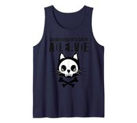 El gato divertido de Schrodinger está vivo y muerto Camiseta sin Mangas