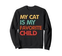 El Gato es mi Hijo Favorito Amante de los Gatitos Humor Sudadera