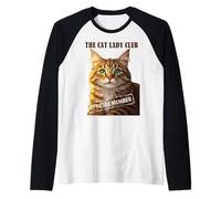El Gato Lady Club Tabby Camiseta Manga Raglan