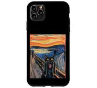 El Gato Negro Grito de Munch Edvard Pintura Famosa Divertida Carcasa para iPhone 11 Pro MAX