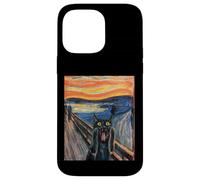 El Gato Negro Grito de Munch Edvard Pintura Famosa Divertida Carcasa para iPhone 14 Pro MAX