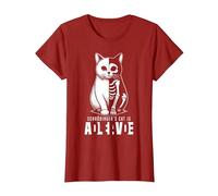 El Gato Vivo y Muerto de Schrödinger Mecánica cuántica Física Camiseta, Mujer, Arándano, S
