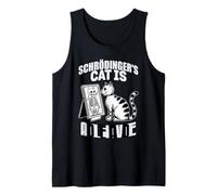 El gato vivo y muerto de Schrödinger Mecánica cuántica Física Camiseta sin Mangas