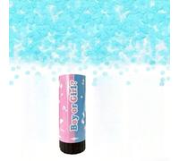El género revela confeti Cañón-biodegradable en forma de corazón confeti Poppers-rosa y azul-bebé niña o bebé niño género revelan partido Poppers-fiesta suministros Pop Gun