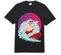 El Genial Papá Noel está navegando con Las Vibraciones del Comfort Colors Adult Heavyweight T-Shirt