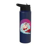 El genial Papá Noel está navegando con las vibraciones del Stainless Steel Insulated Water Bottle