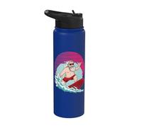 El genial Papá Noel está navegando con las vibraciones del Stainless Steel Insulated Water Bottle