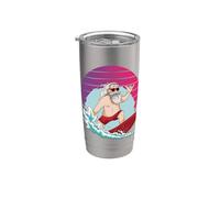 El genial Papá Noel está navegando con las vibraciones del Vaso térmico de acero inoxidable de doble pared