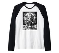 El Gigante de la Bestia Primordial Camiseta Manga Raglan