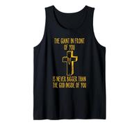 El Gigante Que Tienes Delante Nunca Es Más Grande Que Dios. Camiseta sin Mangas