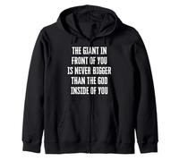 El Gigante Que Tienes Delante Nunca Es Más Grande Que Dios. Sudadera con Capucha