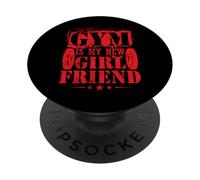 El gimnasio es mi nueva novia Diseño de entrenamiento PopSockets PopGrip Adhesivo