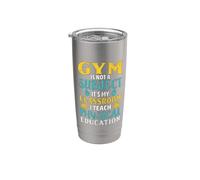 El gimnasio no es una materia que enseño educación física Vaso térmico de acero inoxidable de doble pared