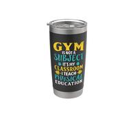 El gimnasio no es una materia que enseño educación física Vaso térmico de acero inoxidable de doble pared