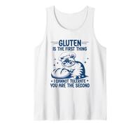 El Gluten es lo Primero Que no Puedo tolerar Gato sin Gluten Camiseta sin Mangas