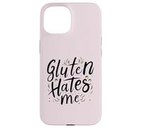El Gluten me Odia Vivir Sin Gluten Plan de Dieta Saludable Divertido Carcasa para iPhone 15
