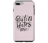 El Gluten me Odia Vivir Sin Gluten Plan de Dieta Saludable Divertido Carcasa para iPhone 7 Plus/8 Plus