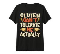 El Gluten no me tolera en Realidad Humor sin Gluten Divertido Camiseta Premium